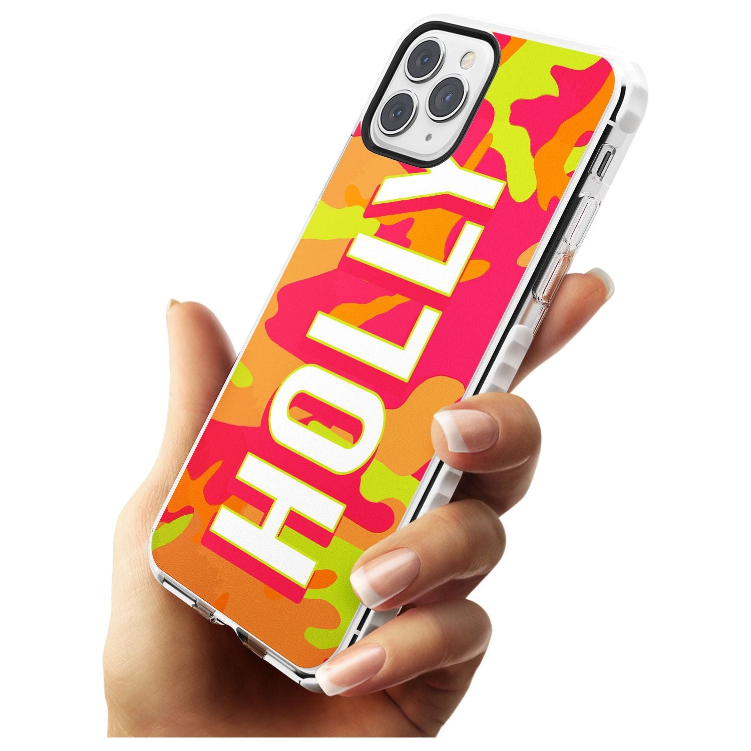 Colourful Neon Camo Slim TPU Phone Case for iPhone 11 Pro Max