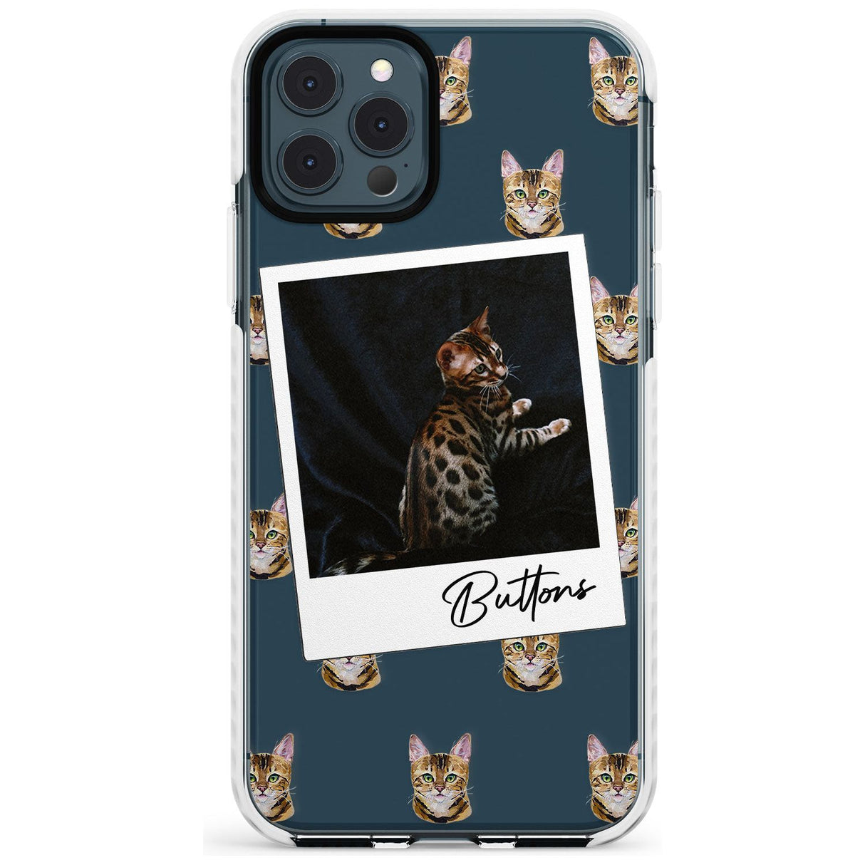 Personalised Bengal Cat Photo Impact Phone Case for iPhone 11 Pro Max