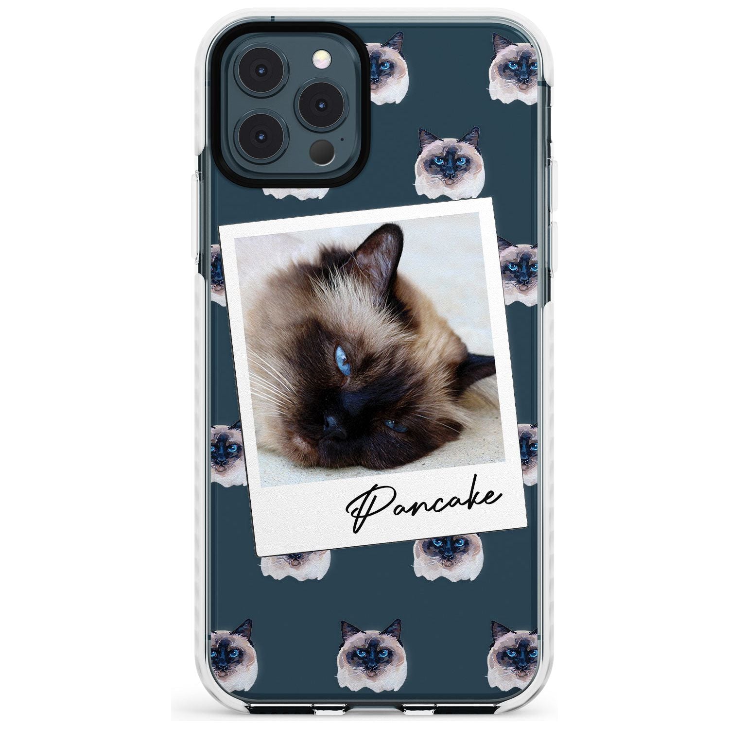 Personalised Burmese Cat Photo Impact Phone Case for iPhone 11 Pro Max