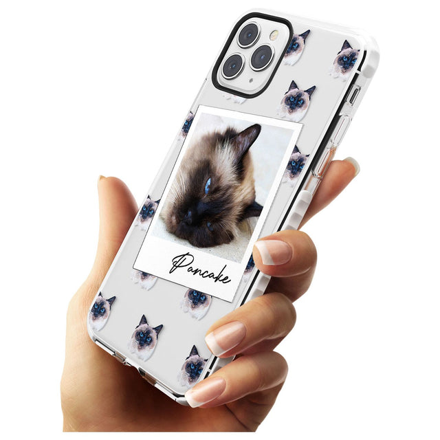 Personalised Burmese Cat Photo Impact Phone Case for iPhone 11 Pro Max