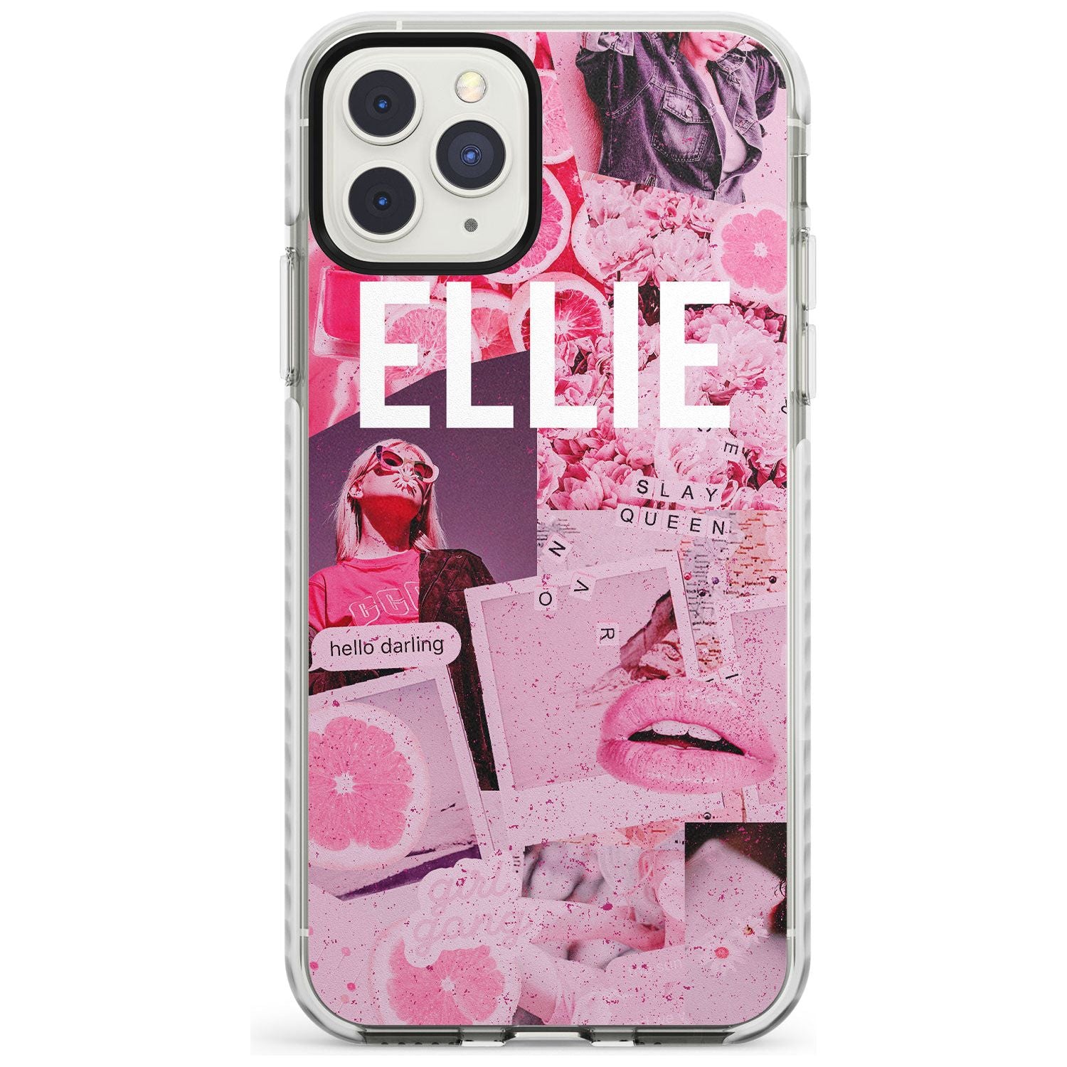 Sweet Pink Fashion Collage iPhone Case  Impact Case Custom Phone Case - Case Warehouse