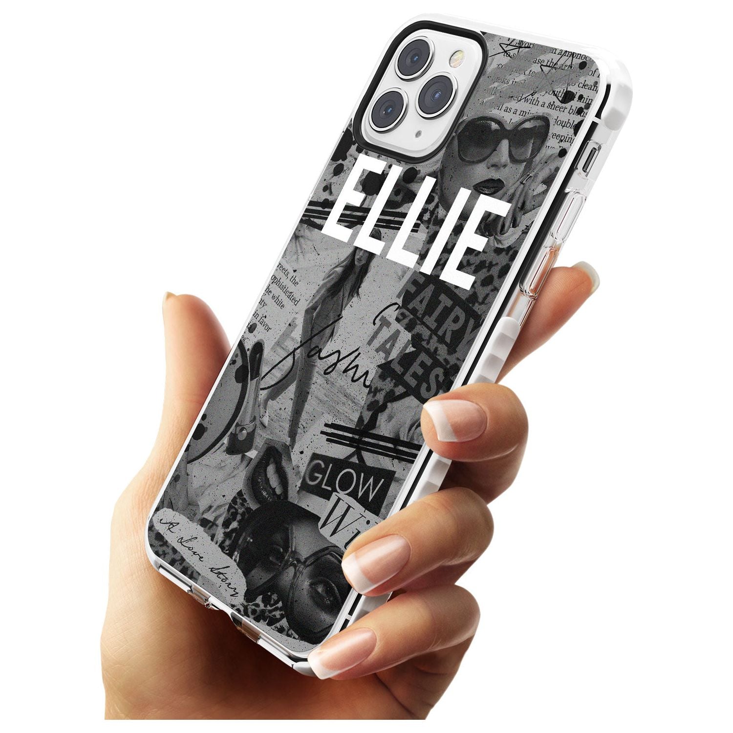 Grey Scale Fashion Collage iPhone Case   Custom Phone Case - Case Warehouse