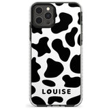 Custom Cow Print Slim TPU Phone Case for iPhone 11 Pro Max