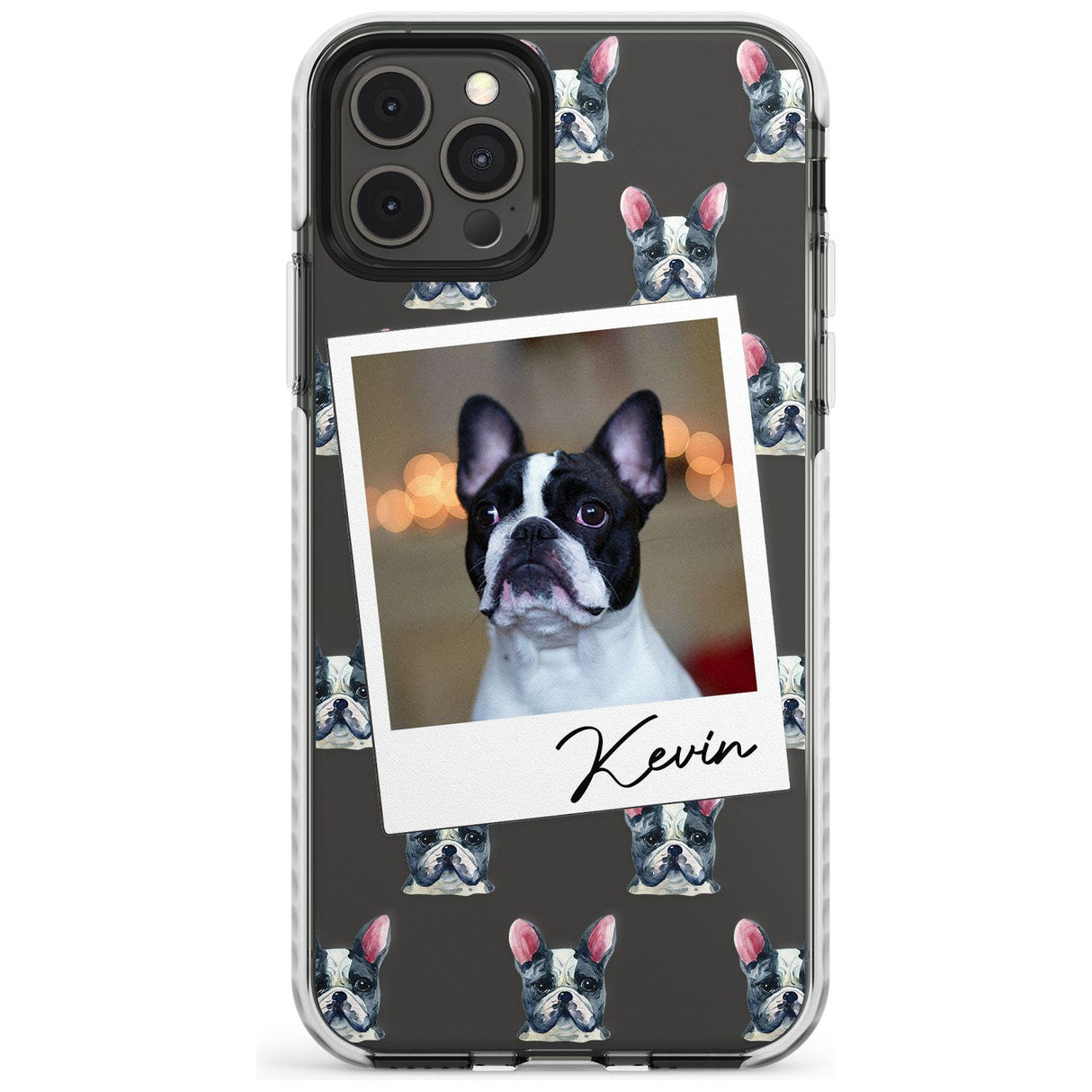 French Bulldog, Black & White - Custom Dog Photo Slim TPU Phone Case for iPhone 11 Pro Max