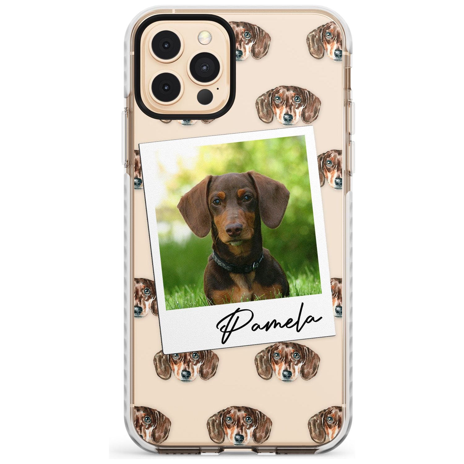 Dachshund, Brown - Custom Dog Photo Slim TPU Phone Case for iPhone 11 Pro Max