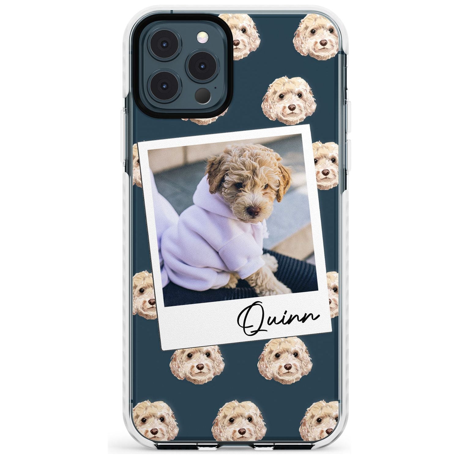 Cockapoo, Cream - Custom Dog Photo Slim TPU Phone Case for iPhone 11 Pro Max