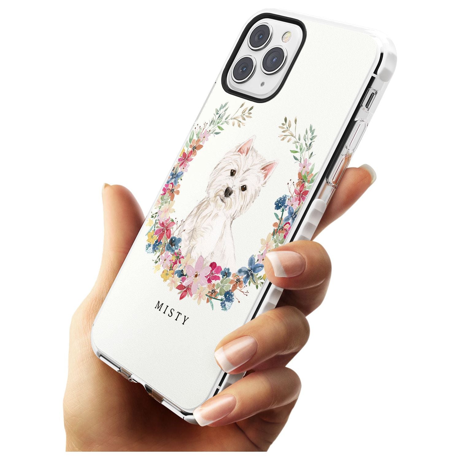 Westie Watercolour Dog Portrait Impact Phone Case for iPhone 11 Pro Max