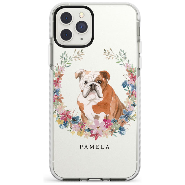 English Bulldog - Watercolour Dog Portrait Impact Phone Case for iPhone 11 Pro Max
