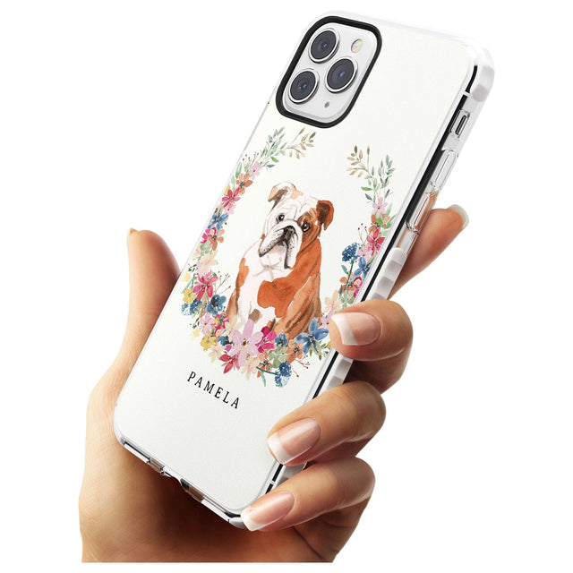 English Bulldog - Watercolour Dog Portrait Impact Phone Case for iPhone 11 Pro Max
