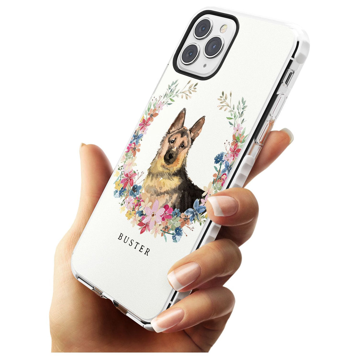 German Shepherd - Watercolour Dog Portrait Impact Phone Case for iPhone 11 Pro Max