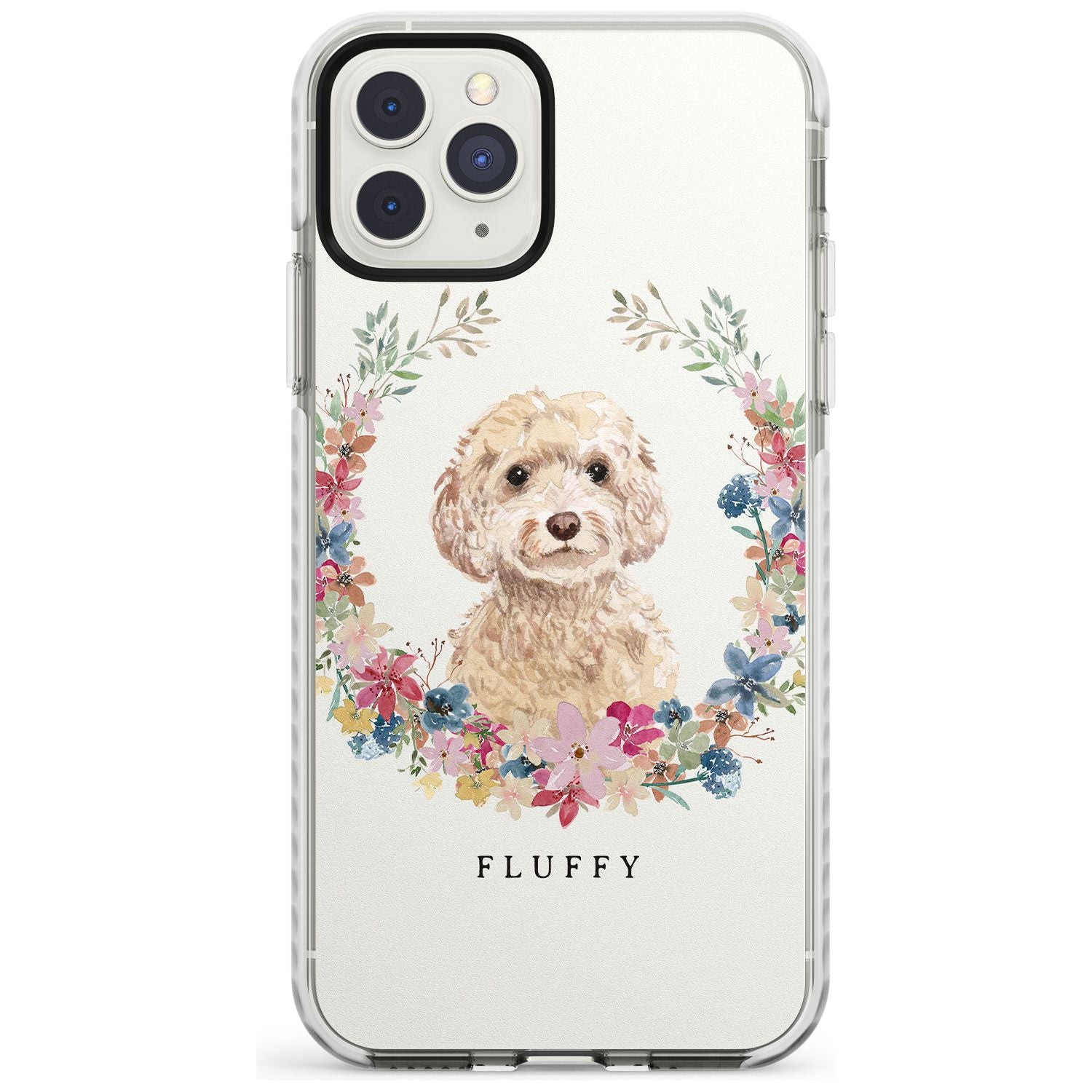 Champagne Cockapoo - Watercolour Dog Portrait Impact Phone Case for iPhone 11 Pro Max