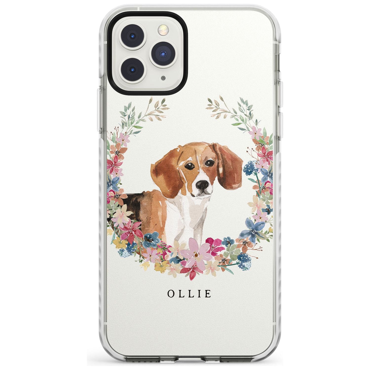 Beagle - Watercolour Dog Portrait Impact Phone Case for iPhone 11 Pro Max