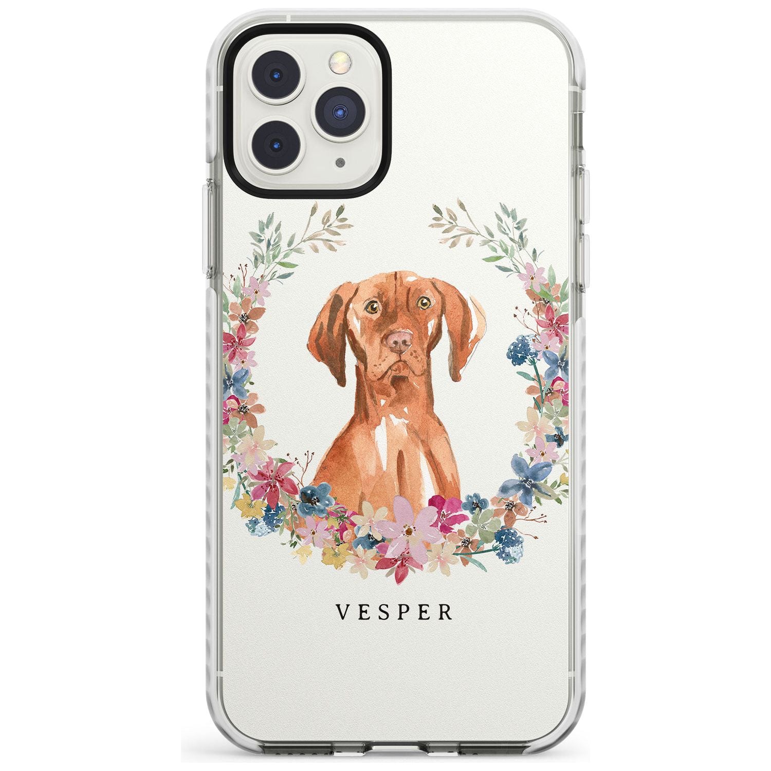 Hungarian Vizsla - Watercolour Dog Portrait Impact Phone Case for iPhone 11 Pro Max