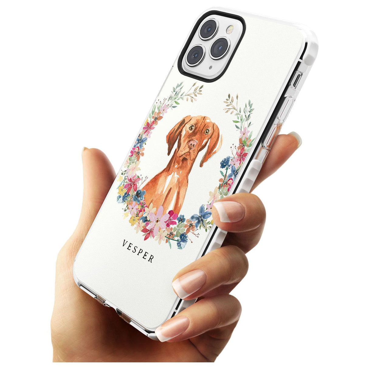 Hungarian Vizsla - Watercolour Dog Portrait Impact Phone Case for iPhone 11 Pro Max