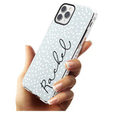 Vertical Cursive & Dots iPhone Case   Custom Phone Case - Case Warehouse