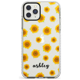 Sunflowers & Cursive iPhone Case  Impact Case Custom Phone Case - Case Warehouse