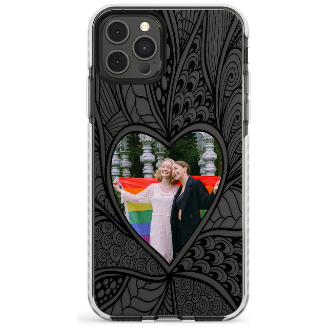 Personalised Henna Heart Photo Case Impact Phone Case for iPhone 11 Pro Max