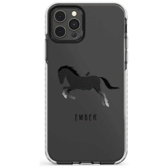 Personalised Black Horse Impact Phone Case for iPhone 11 Pro Max