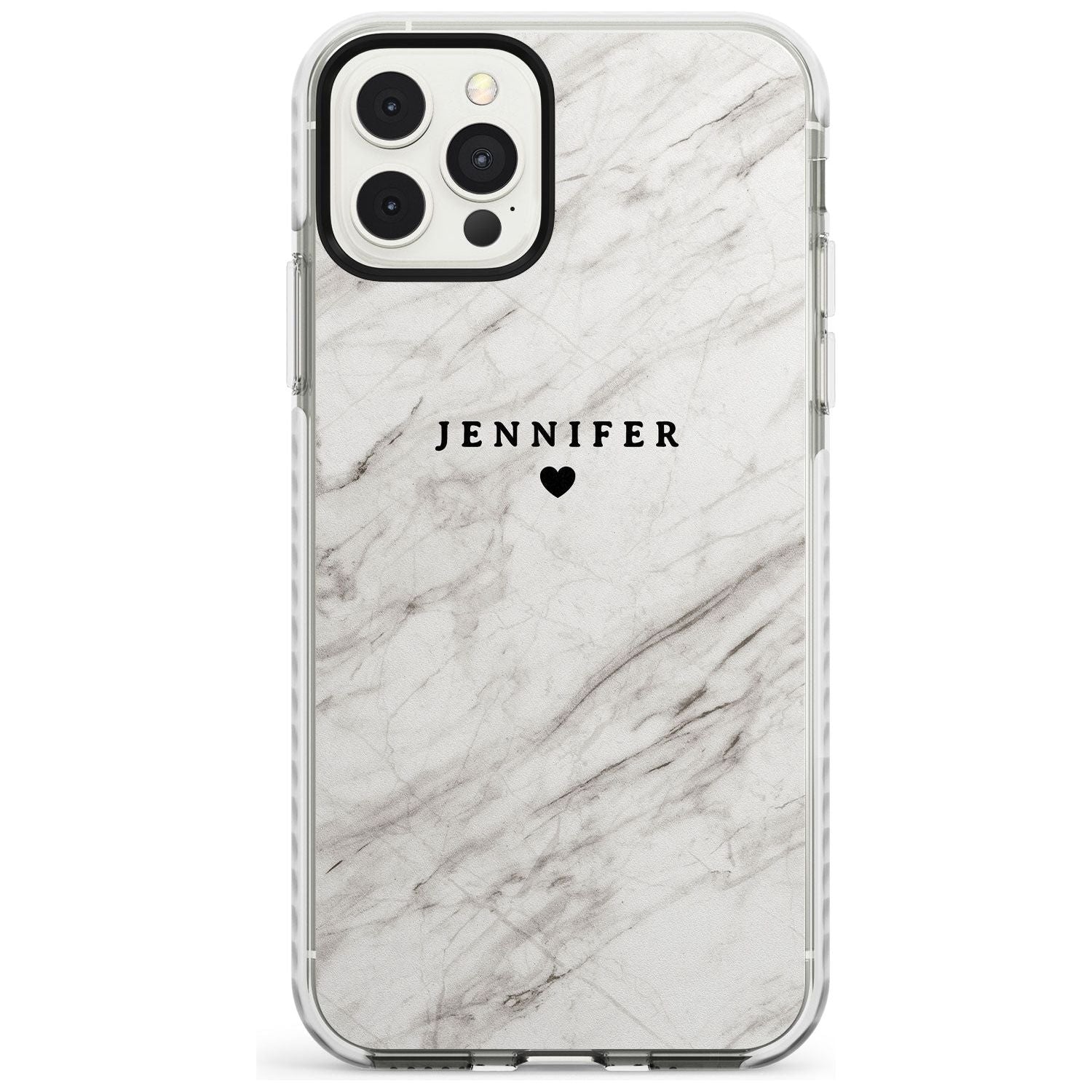 Personalised Light Grey & White Marble Slim TPU Phone Case for iPhone 11 Pro Max