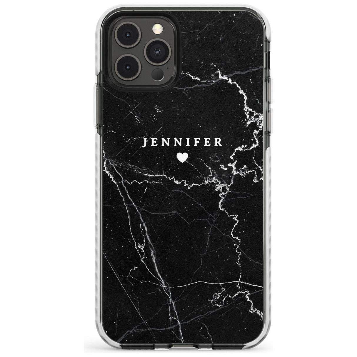 Personalised Black Marble Slim TPU Phone Case for iPhone 11 Pro Max