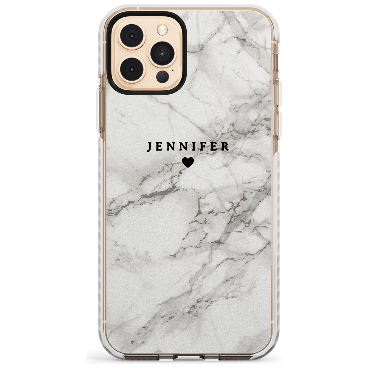 Personalised Light Grey Classic Marble Slim TPU Phone Case for iPhone 11 Pro Max