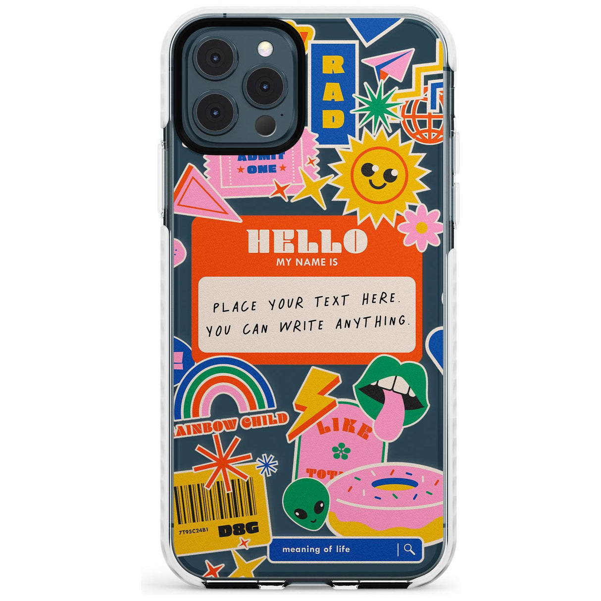 Custom Nostalgia Sticker Mix #2 Slim TPU Phone Case for iPhone 11 Pro Max