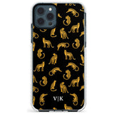 Personalised Cheetah Pattern: Black Slim TPU Phone Case for iPhone 11 Pro Max