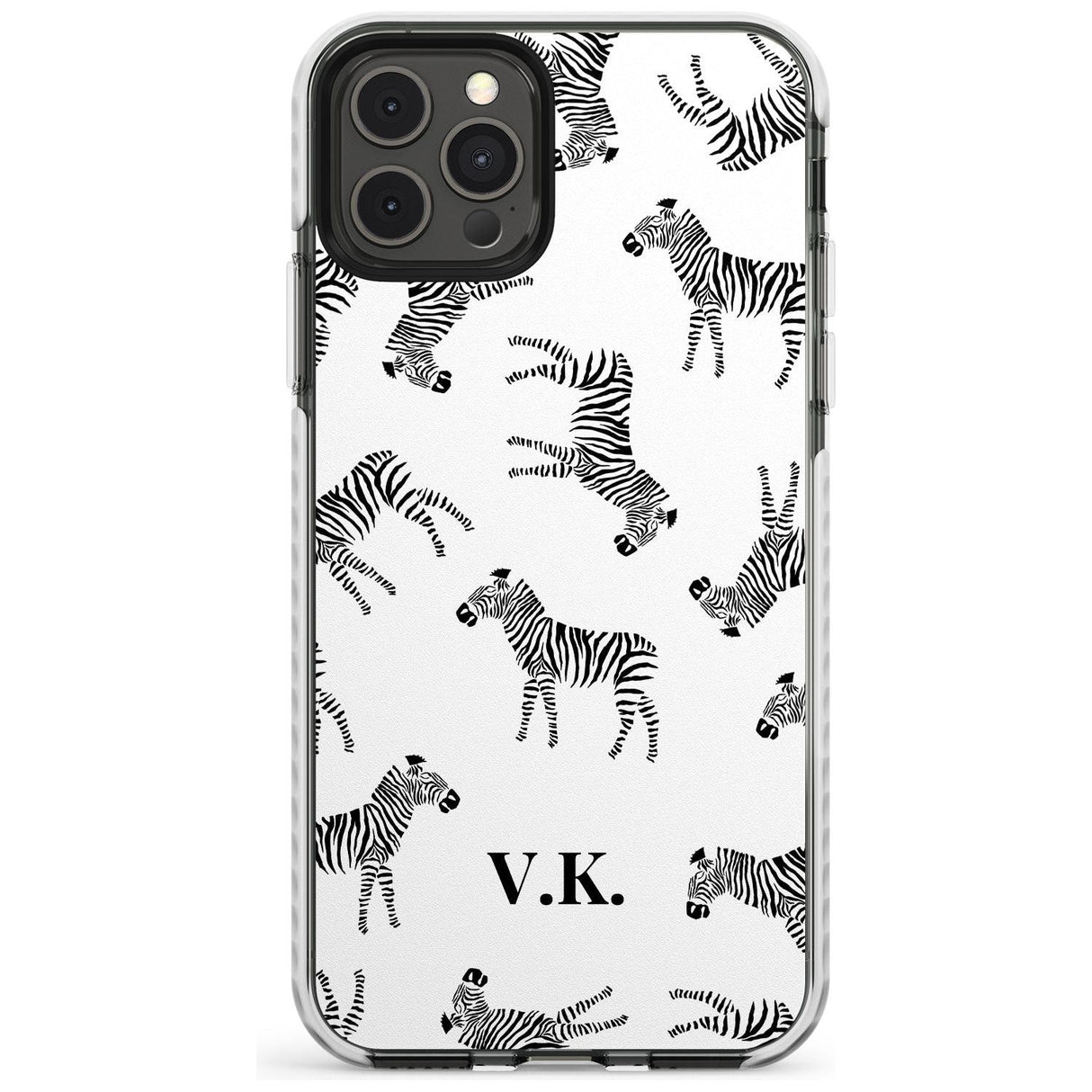 Personalised Zebra Pattern Slim TPU Phone Case for iPhone 11 Pro Max