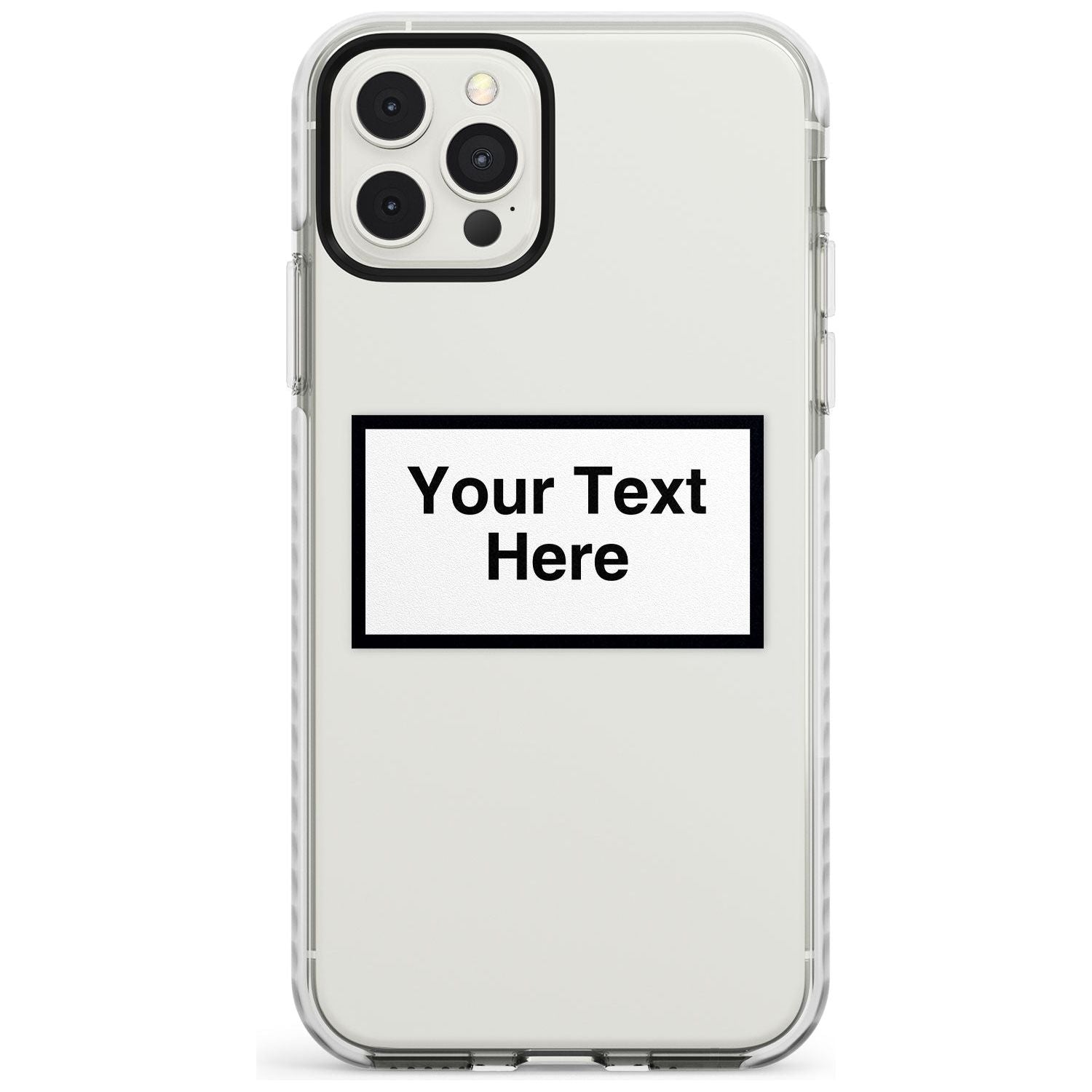 Personalised Create your own Warning Label Impact Phone Case for iPhone 11, iphone 12