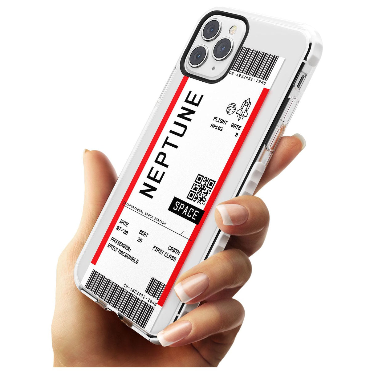 Neptune Space Travel Ticket iPhone Case   Custom Phone Case - Case Warehouse