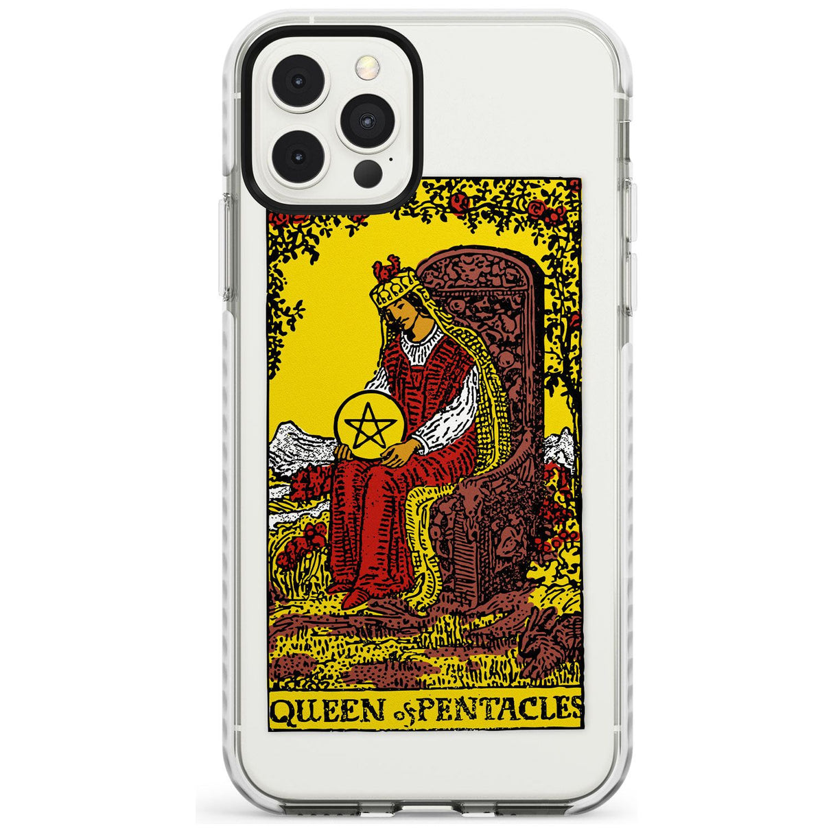 Queen of Pentacles Tarot Card - Colour Slim TPU Phone Case for iPhone 11 Pro Max