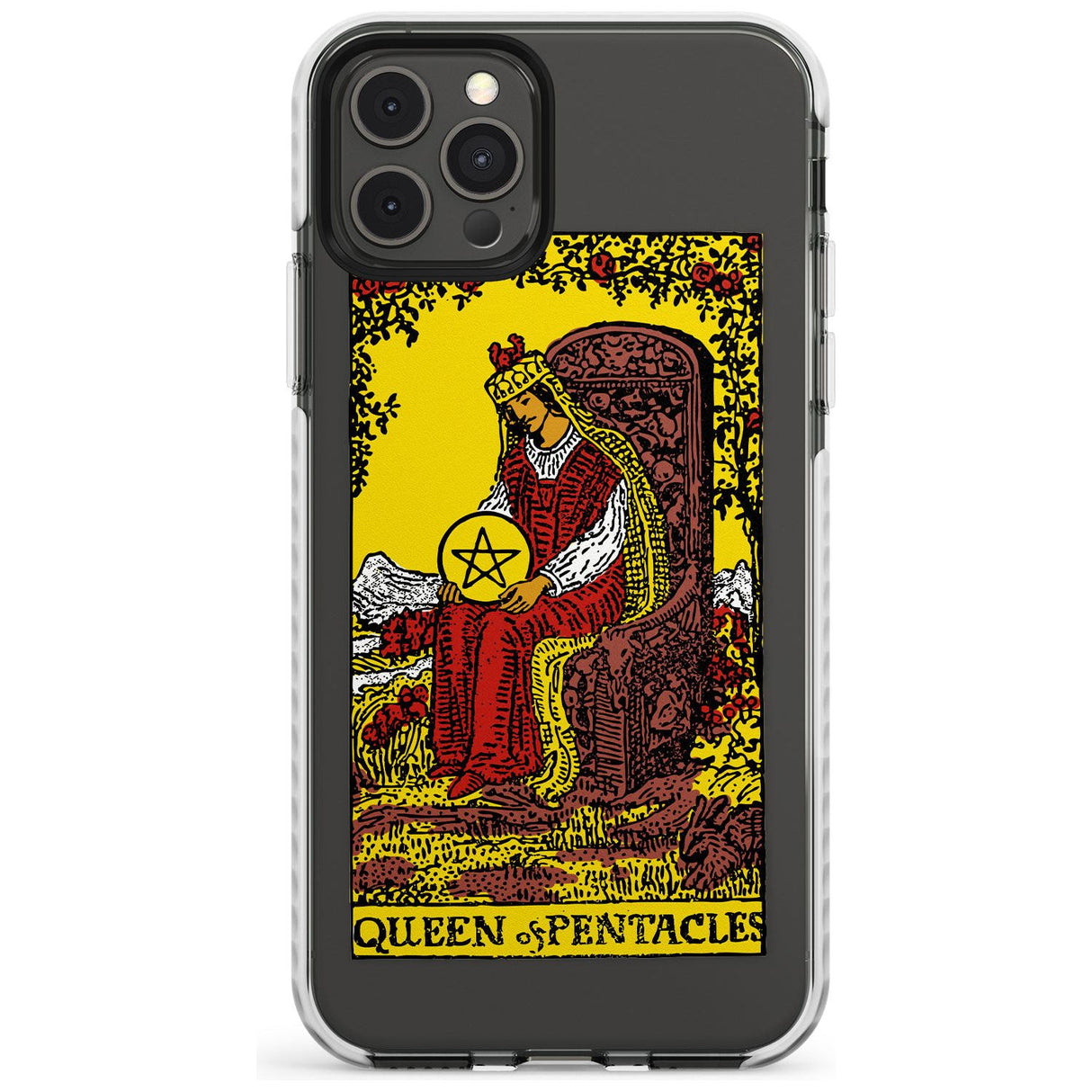 Queen of Pentacles Tarot Card - Colour Slim TPU Phone Case for iPhone 11 Pro Max