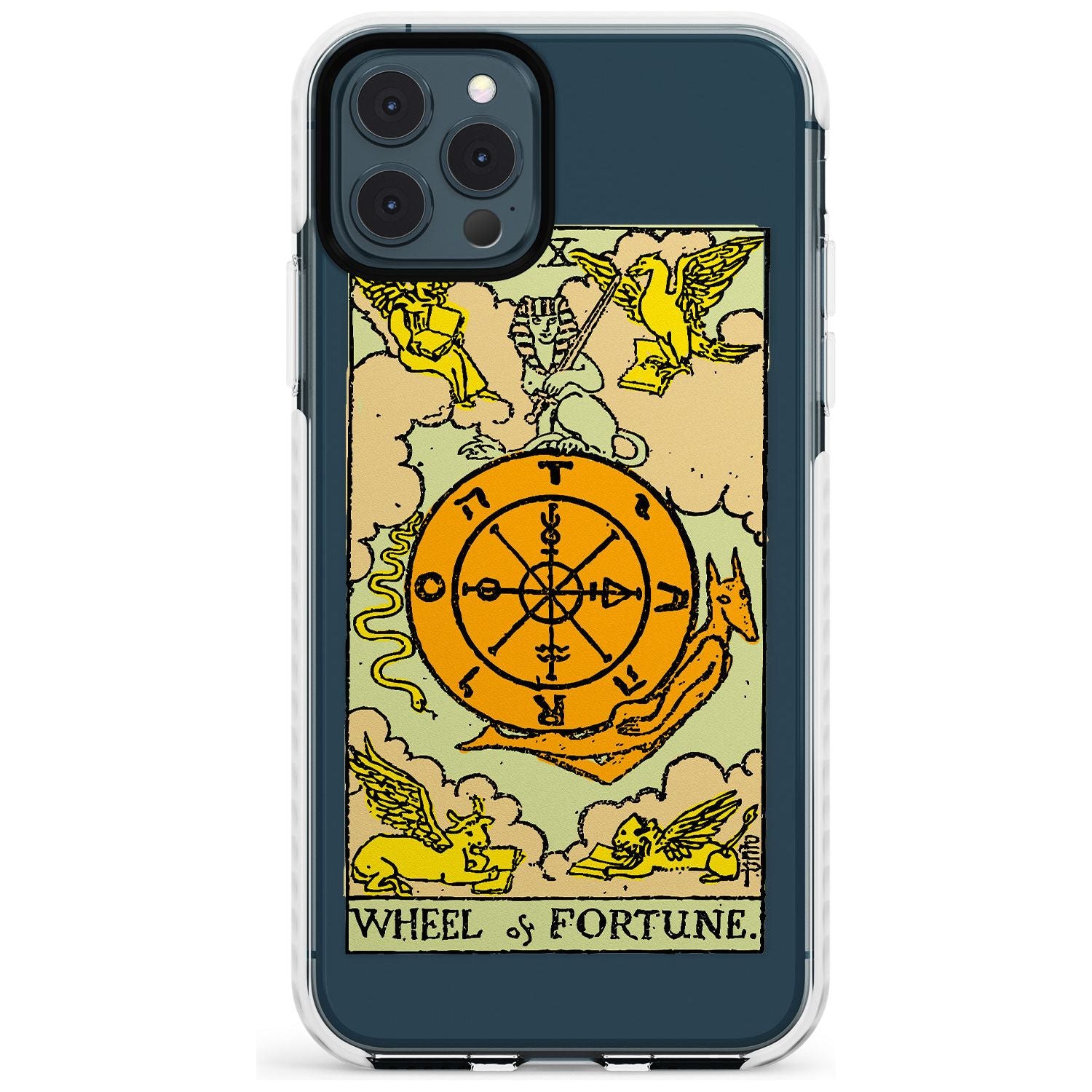 Wheel of Fortune Tarot Card - Colour Slim TPU Phone Case for iPhone 11 Pro Max