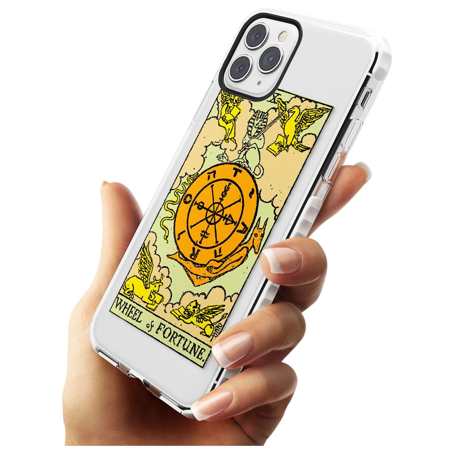 Wheel of Fortune Tarot Card - Colour Slim TPU Phone Case for iPhone 11 Pro Max