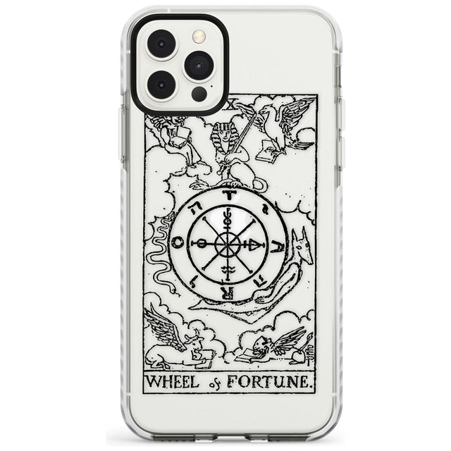 Wheel of Fortune Tarot Card - Transparent Slim TPU Phone Case for iPhone 11 Pro Max