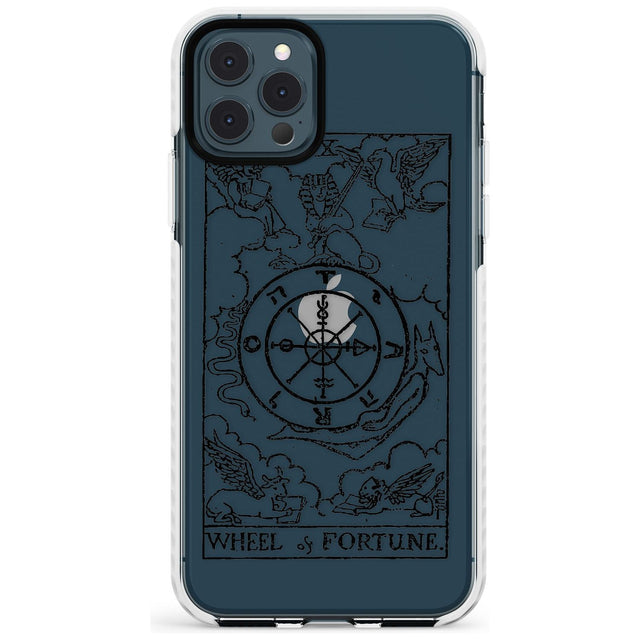 Wheel of Fortune Tarot Card - Transparent Slim TPU Phone Case for iPhone 11 Pro Max