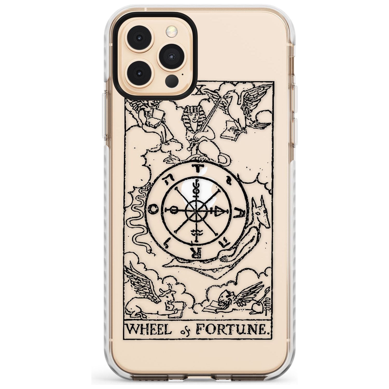 Wheel of Fortune Tarot Card - Transparent Slim TPU Phone Case for iPhone 11 Pro Max