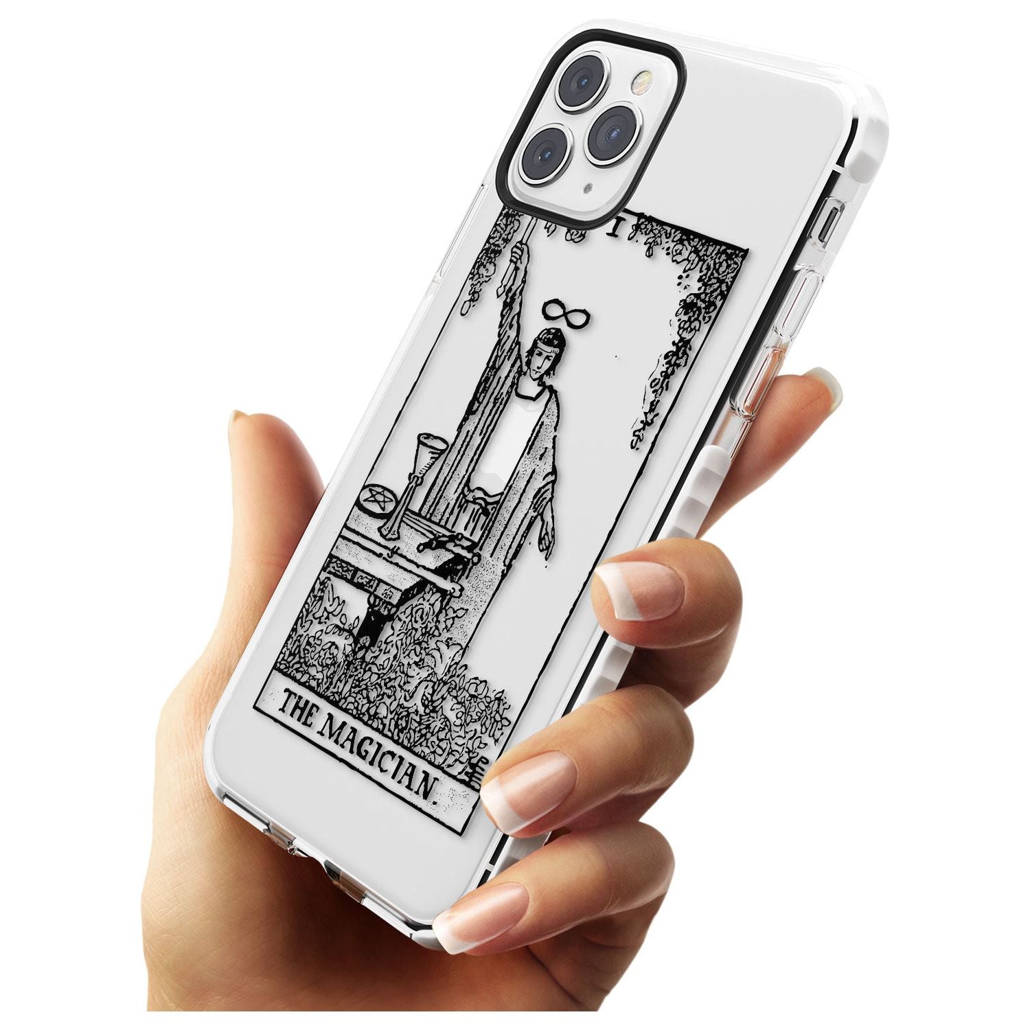 The Magician Tarot Card - Transparent Slim TPU Phone Case for iPhone 11 Pro Max
