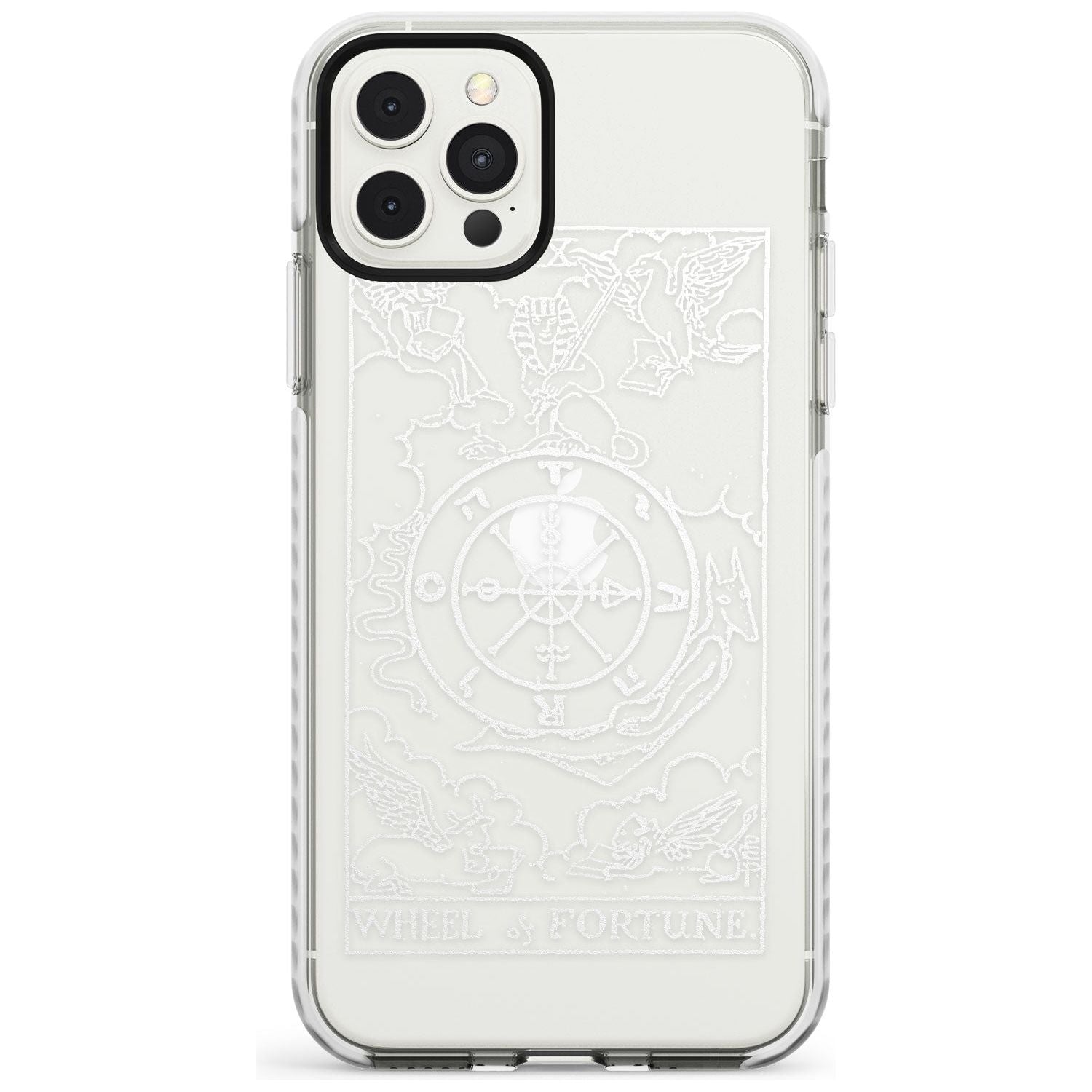 Wheel of Fortune Tarot Card - White Transparent Slim TPU Phone Case for iPhone 11 Pro Max