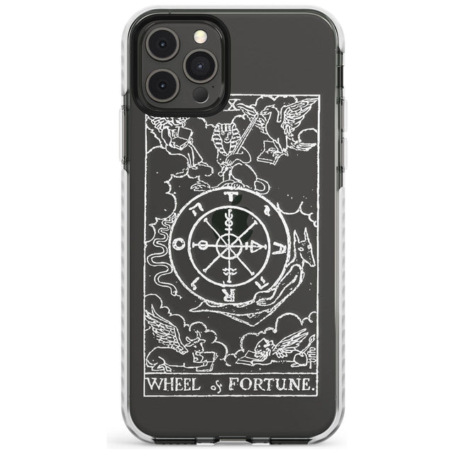 Wheel of Fortune Tarot Card - White Transparent Slim TPU Phone Case for iPhone 11 Pro Max