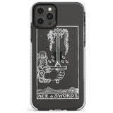 Ace of Swords Tarot Card - White Transparent Slim TPU Phone Case for iPhone 11 Pro Max