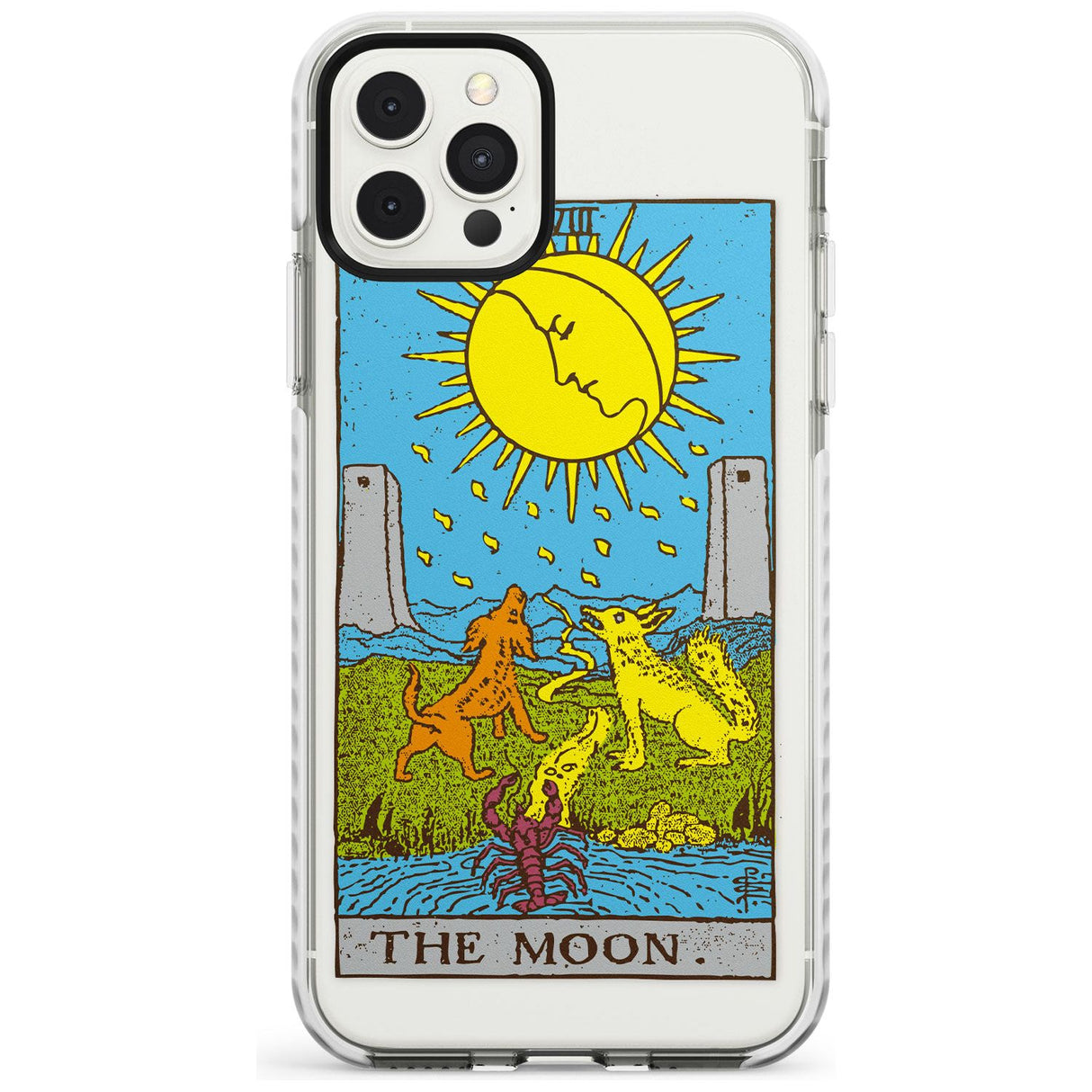 The Moon Tarot Card - Colour Slim TPU Phone Case for iPhone 11 Pro Max