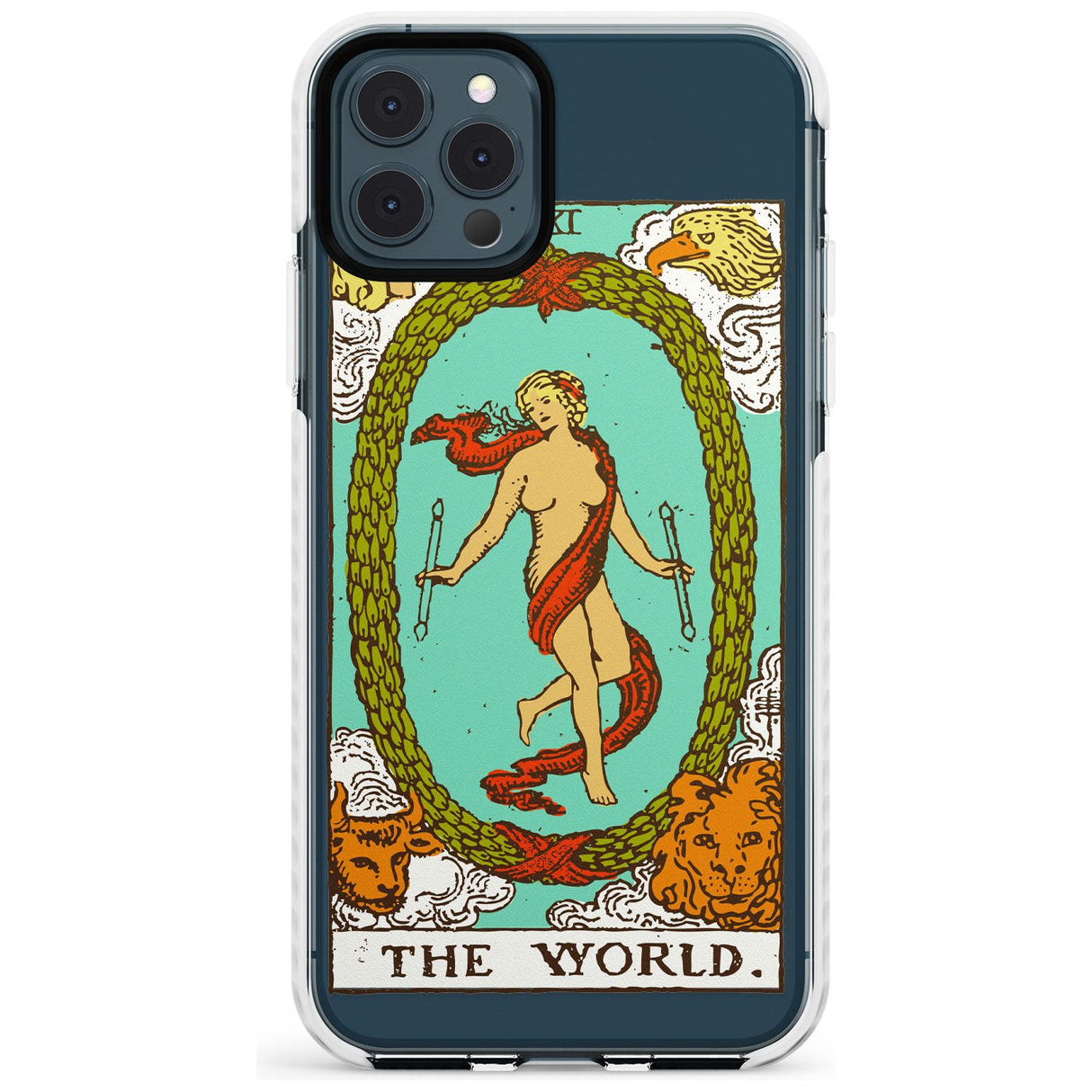 The World Tarot Card - Colour Slim TPU Phone Case for iPhone 11 Pro Max