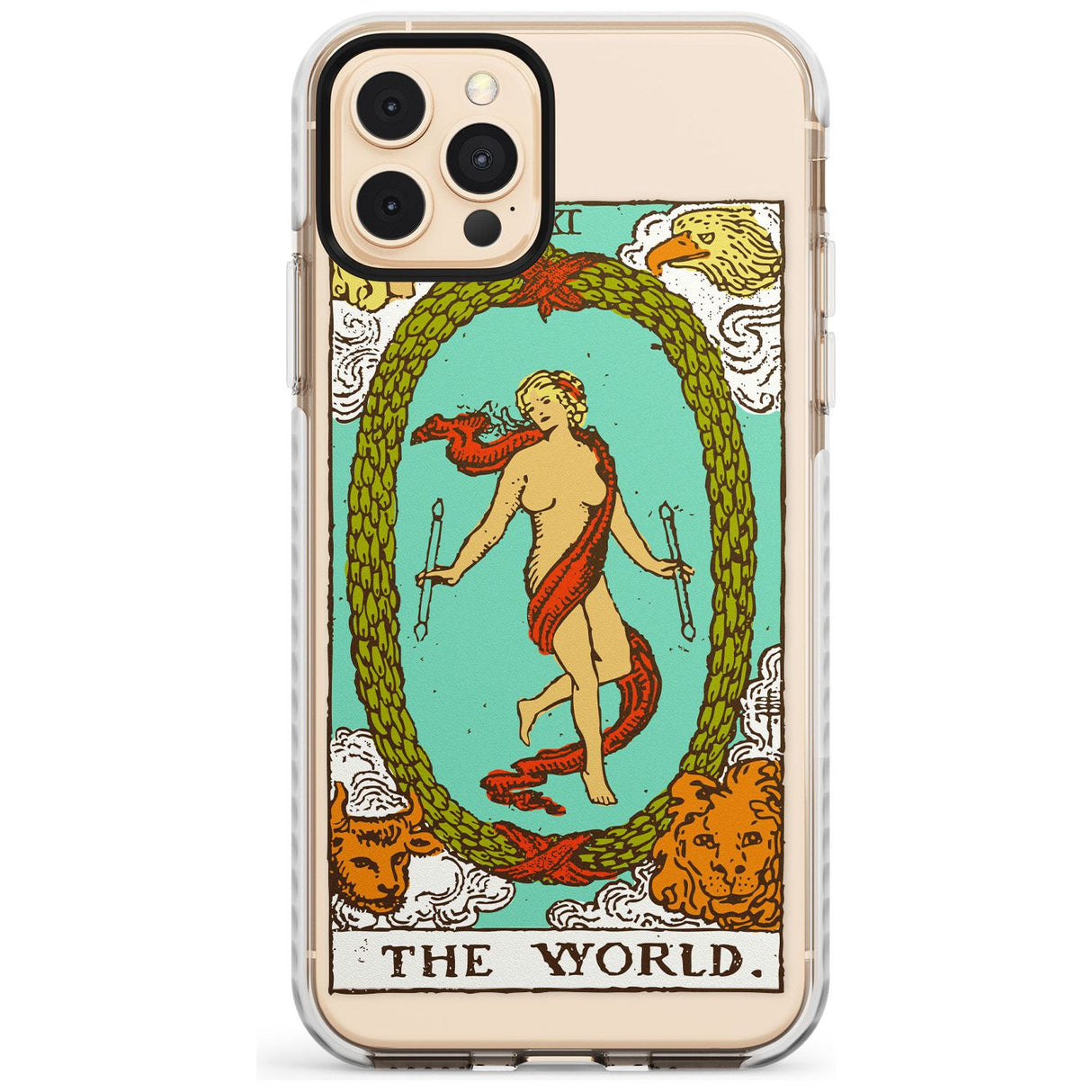 The World Tarot Card - Colour Slim TPU Phone Case for iPhone 11 Pro Max