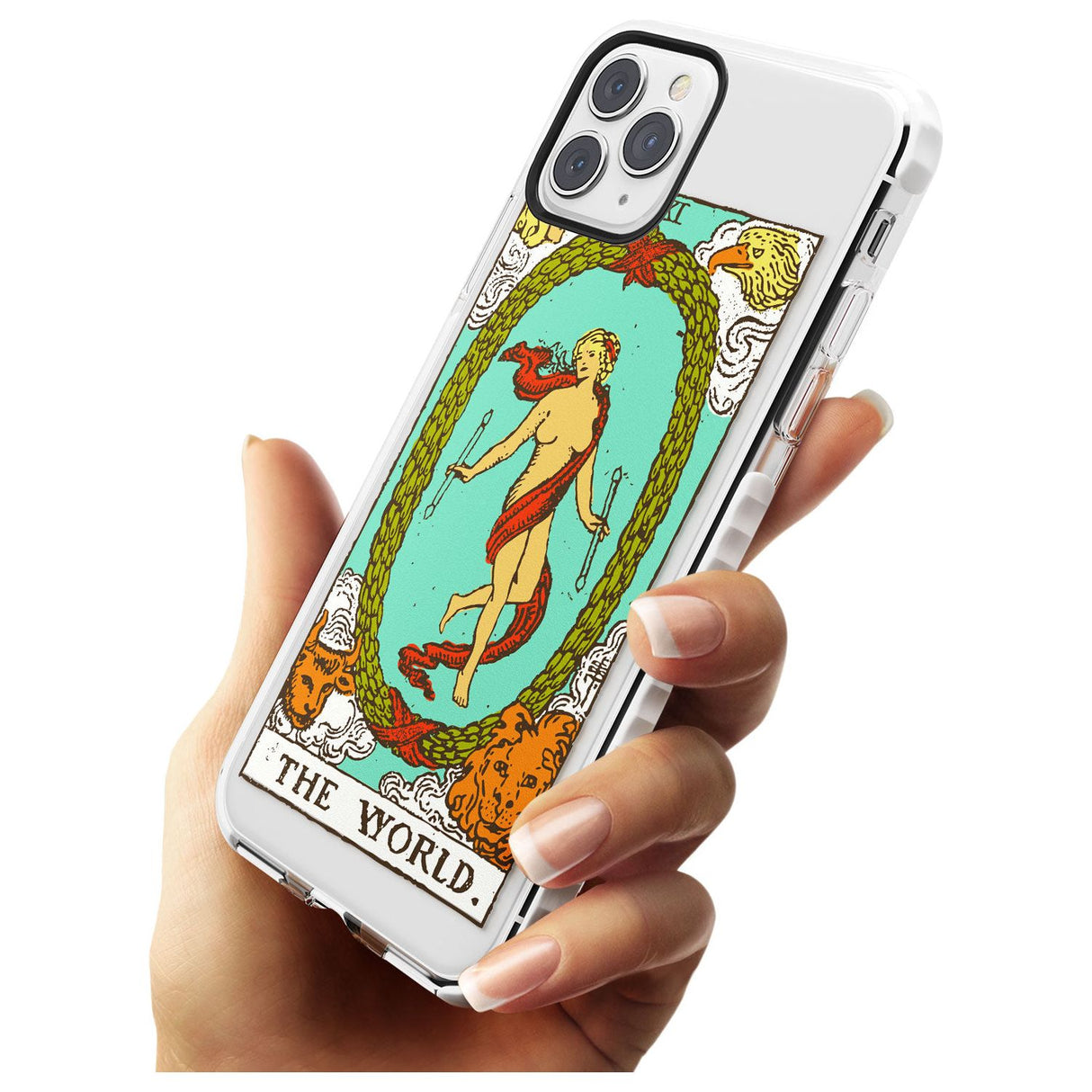 The World Tarot Card - Colour Slim TPU Phone Case for iPhone 11 Pro Max