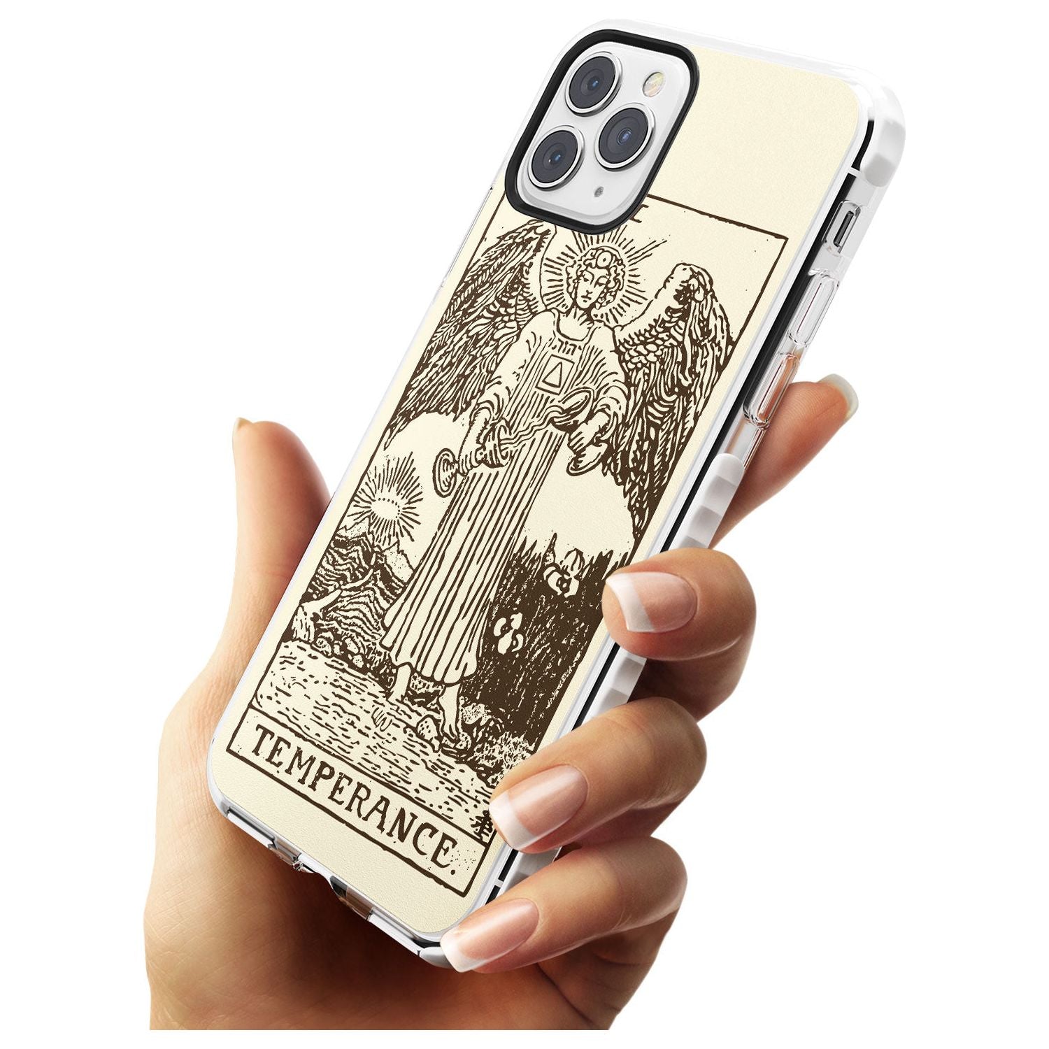 Temperance Tarot Card - Solid Cream Slim TPU Phone Case for iPhone 11 Pro Max