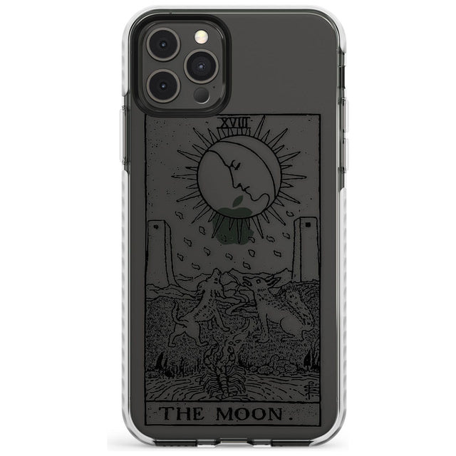 The Moon Tarot Card - Transparent Slim TPU Phone Case for iPhone 11 Pro Max