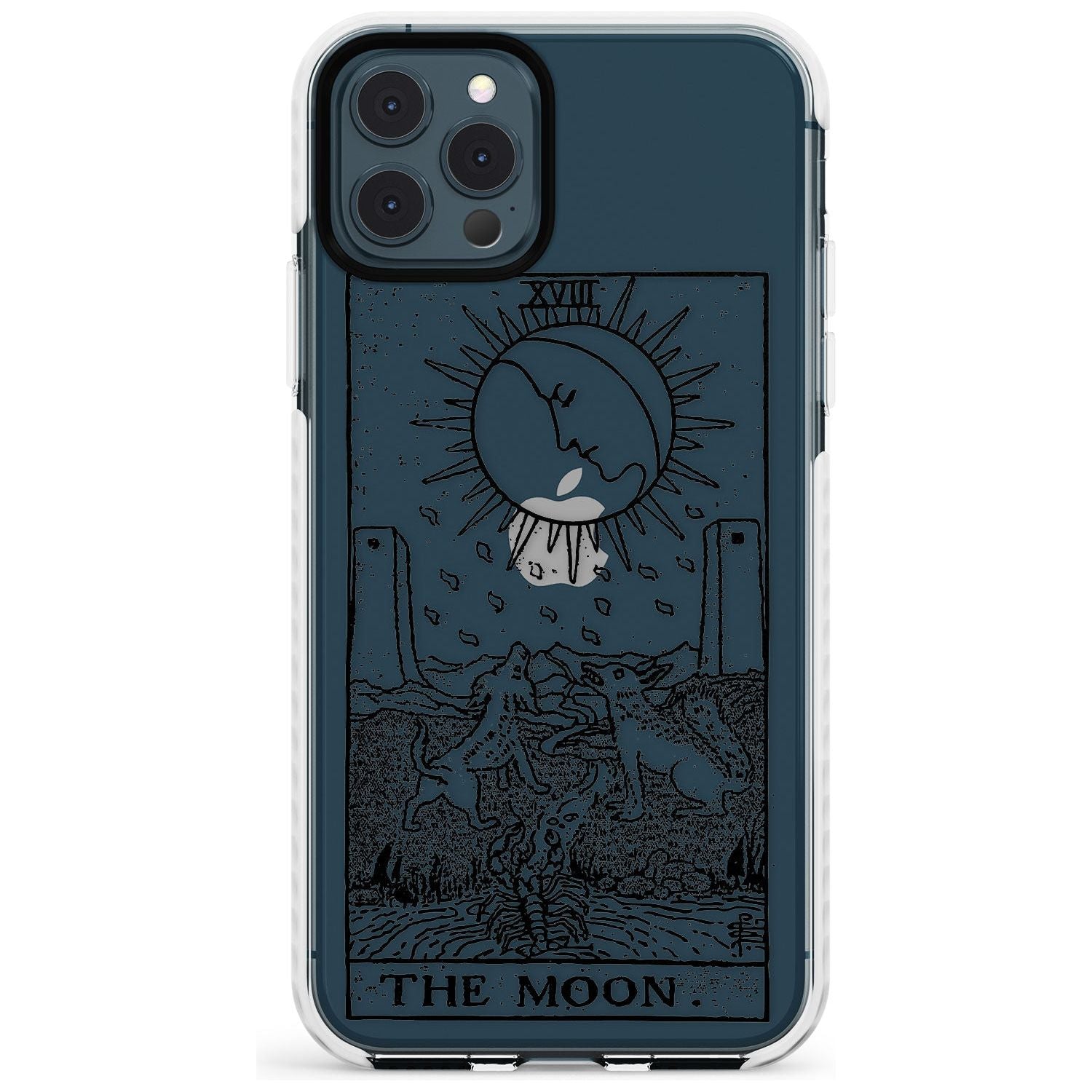 The Moon Tarot Card - Transparent Slim TPU Phone Case for iPhone 11 Pro Max