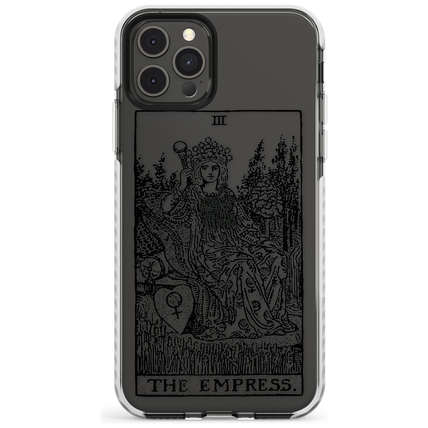 The Empress Tarot Card - Transparent Slim TPU Phone Case for iPhone 11 Pro Max