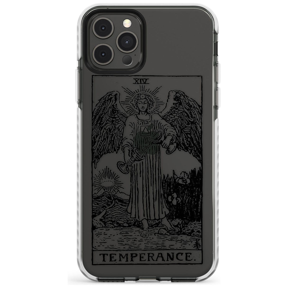 Temperance Tarot Card - Transparent Slim TPU Phone Case for iPhone 11 Pro Max